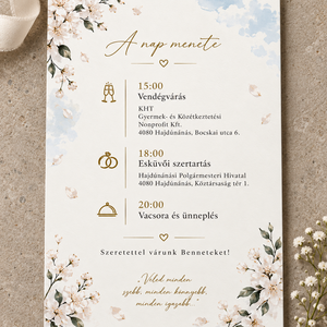Virágkapu Álom � romantikus, elegáns esküvői meghívó  - esküvő - meghívó & kártya - meghívó - Meska.hu