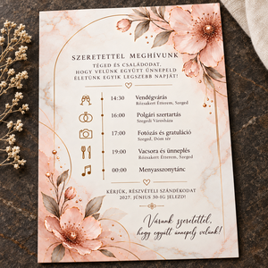 Márványba Írt Szerelem � romantikus, elegáns esküvői meghívó - esküvő - meghívó & kártya - meghívó - Meska.hu