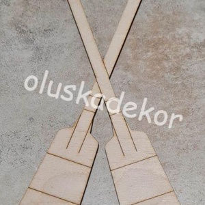 Evezőlapát, natúr, lézervágott, nyári fa dekoráció, 20 cm, Kellékek & szerszámok, Dekorációs kellékek, Figurák, Famegmunkálás, Virágkötés, MESKA