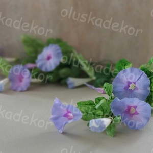 Hajnalka, selyem virágcsokor, 7 virágos dekor növény, 71cm - kellékek & szerszámok - dekorációs kellékek - egyéb kellékek - Meska.hu