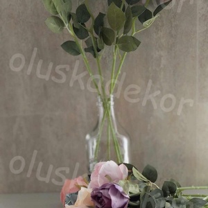 Rózsaszál 12 színben, 51cm, Kellékek & szerszámok, Dekorációs kellékek, Virágfej, Virágkötés, MESKA