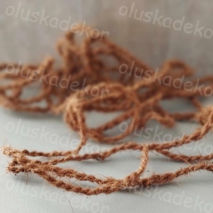 Kókuszrost kötél, spárga, dekor kötöző, 1cm x 5m, Kellékek & szerszámok, Dekorációs kellékek, Egyéb kellékek, Virágkötés, Mindenmás, MESKA