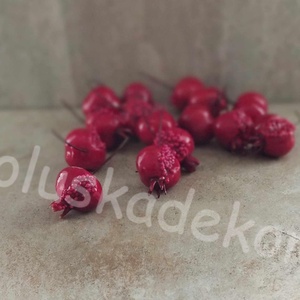 Gránátalma, gyümölcs, dekoráció, beszúró, 3,5 x 3 cm - Meska.hu