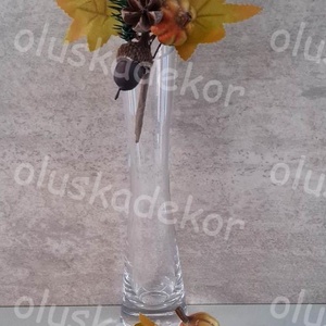 Tökös, makkos, fenyős pick, csokor, őszi, mindenszenteki dekorációs kiegészítő, 15cm - Meska.hu