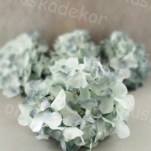 Hortenzia virágfej, 18 cm, selyemvirág, dekor - kellékek & szerszámok - dekorációs kellékek - virágfej - Meska.hu
