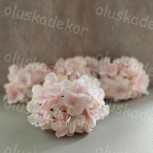 Hortenzia virágfej, 18 cm, selyemvirág, dekor - kellékek & szerszámok - dekorációs kellékek - virágfej - Meska.hu