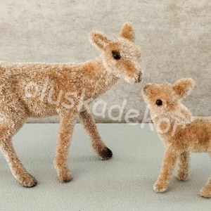 Szarvas mami, őzike és gidája, figura, karácsonyi dekorációs alapanyag, 2db/cs. - kellékek & szerszámok - dekorációs kellékek - egyéb kellékek - Meska.hu