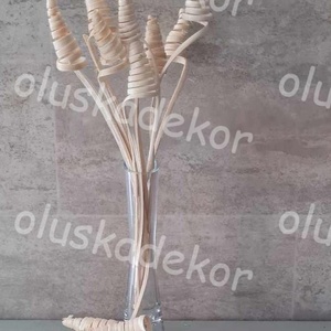 Cane Cone mini, dekor növény, natúr, fehérített és színes - kellékek & szerszámok - dekorációs kellékek - egyéb kellékek - Meska.hu