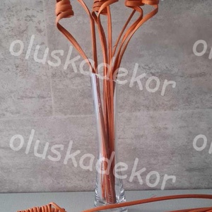Cane Cone mini, dekor növény, natúr, fehérített és színes - kellékek & szerszámok - dekorációs kellékek - egyéb kellékek - Meska.hu