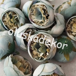 Peony, Peóni, Bazsarózsa, selyem, dekorációs virágfej, növény, 5,5cm - kellékek & szerszámok - dekorációs kellékek - egyéb kellékek - Meska.hu
