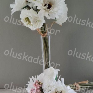 Gerbera, Peony, vegyes csokor, műnövény, dekorációs kiegészítő, több színben - kellékek & szerszámok - dekorációs kellékek - egyéb kellékek - Meska.hu