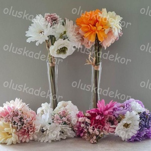 Gerbera, Peony, vegyes csokor, műnövény, dekorációs kiegészítő, több színben, Kellékek & szerszámok, Dekorációs kellékek, Egyéb kellékek, Virágkötés, MESKA