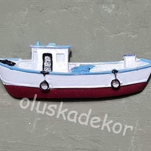 Halászbárka, hajó, csónak - kellékek & szerszámok - dekorációs kellékek - figurák - Meska.hu