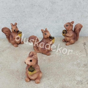 Mini mókus mogyoróval, Kellékek & szerszámok, Dekorációs kellékek, Figurák, Virágkötés, Mindenmás, MESKA