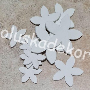 Virág, fa, dekor alapanyag, favirág, 3,5cm - kellékek & szerszámok - dekorációs kellékek - egyéb kellékek - Meska.hu