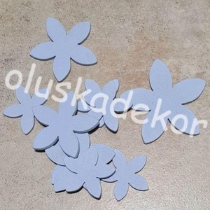 Virág, fa, dekor alapanyag, favirág, 3,5cm - kellékek & szerszámok - dekorációs kellékek - egyéb kellékek - Meska.hu