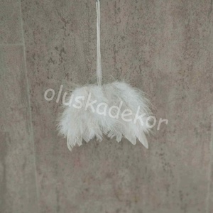 Angyalszárny, karácsonyi dekorációs alapanyag, fehér, fekete, rózsaszín, 11cm - kellékek & szerszámok - dekorációs kellékek - egyéb kellékek - Meska.hu