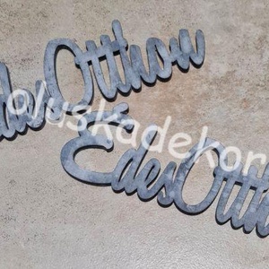 Édes Otthon felirat, lézervágott, 15 cm - kellékek & szerszámok - dekorációs kellékek - egyéb kellékek - Meska.hu