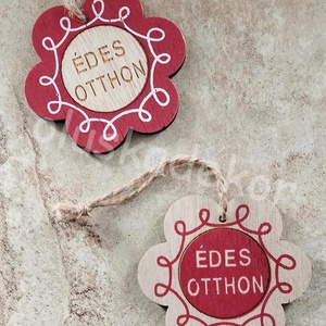 Édes Otthon felirat, fatábla, 6 féle - kellékek & szerszámok - dekorációs kellékek - egyéb kellékek - Meska.hu
