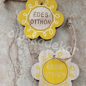 Édes Otthon felirat, fatábla, 6 féle - kellékek & szerszámok - dekorációs kellékek - egyéb kellékek - Meska.hu