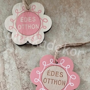 Édes Otthon felirat, fatábla, 6 féle - kellékek & szerszámok - dekorációs kellékek - egyéb kellékek - Meska.hu