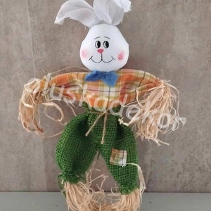 Szalmanyúl, nyuszi, 30cm - kellékek & szerszámok - dekorációs kellékek - figurák - Meska.hu