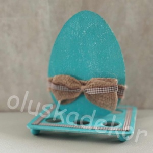 Natúr fa húsvéti tojástartó, tyúk és tojás alakú - kellékek & szerszámok - dekorációs kellékek - figurák - Meska.hu