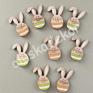 Tojás nyuszi, öntapadós fafigura, Kellékek & szerszámok, Dekorációs kellékek, Egyéb kellékek, Mindenmás, Virágkötés, MESKA