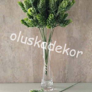 Komlóág, díszítőzöld, 7 virág, dekoráció, 30cm, Kellékek & szerszámok, Dekorációs kellékek, Egyéb kellékek, Mindenmás, Virágkötés, MESKA
