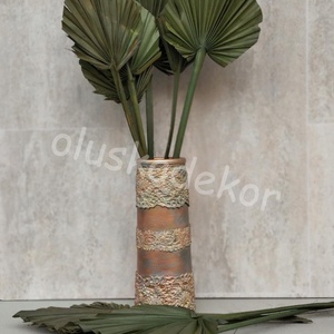 Pálmalevél közepes, dekor növény, natúr, fehérített, arany, színes - kellékek & szerszámok - dekorációs kellékek - egyéb kellékek - Meska.hu