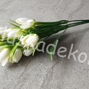 Crocus, Krókusz tavaszi, selyem dekorációs virágcsokor, 35cm, Kellékek & szerszámok, Dekorációs kellékek, Egyéb kellékek, Mindenmás, MESKA
