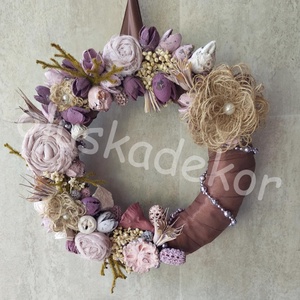 Vintage - ajtókopogtató, ajtó dísz, koszorú 25cm - Meska.hu
