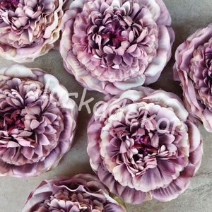 Peony, Peóni, nyílott virágfej, selyemvirág, hobby, kreatív, dekorációs alapanyag, 9cm - kellékek & szerszámok - dekorációs kellékek - egyéb kellékek - Meska.hu