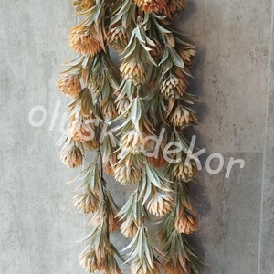 Rétihere, Real Touch, gumis, őszi dekorációs műnövény, virágos, hamvas futó. 72 cm - kellékek & szerszámok - dekorációs kellékek - egyéb kellékek - Meska.hu