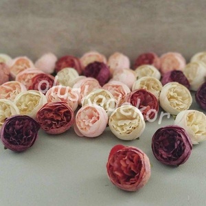 Peony, bazsarózsa, peoni virágfej, 5cm, őszi dekorációs selyemvirág, Kellékek & szerszámok, Dekorációs kellékek, Egyéb kellékek, Virágkötés, Mindenmás, MESKA