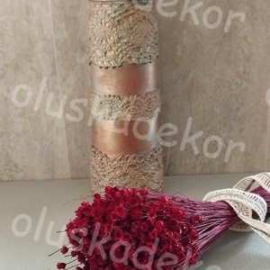 Glixia, barna, narancs, barack, bordó, zöld, lila, kék, száraz dekor növény, kis csokor - kellékek & szerszámok - dekorációs kellékek - figurák - Meska.hu