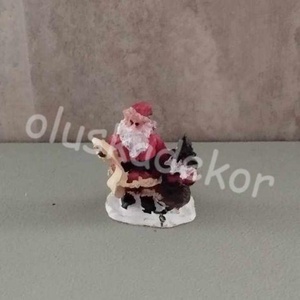 Téli falu, téli jelenet, télapó kívánságlistával, Karácsony, Karácsonyi lakásdekoráció, Karácsonyi lakásdíszek, Virágkötés, MESKA