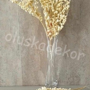 Apró bogyóság, törtfehér karácsonyi dekorációs mű növény, 34cm, Karácsony, Karácsonyi lakásdekoráció, Karácsonyi lakásdíszek, Virágkötés, MESKA