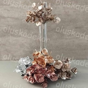 Eukalyptus pick metál színekben, karácsonyi dekorációs műnövény, 25cm, Kellékek & szerszámok, Dekorációs kellékek, Egyéb kellékek, Mindenmás, Virágkötés, MESKA
