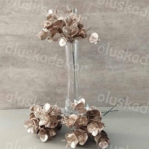 Eukalyptus pick metál színekben, karácsonyi dekorációs műnövény, 25cm - kellékek & szerszámok - dekorációs kellékek - egyéb kellékek - Meska.hu