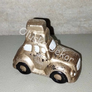 VW bogárhátú, kisautó, pick-up, karácsonyi, adventi dekoráció, 8cm - kellékek & szerszámok - dekorációs kellékek - figurák - Meska.hu