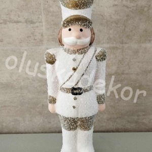 Diótörő katona, karácsonyi dekorációs kerámia figura, 2 féle, 18cm - kellékek & szerszámok - dekorációs kellékek - egyéb kellékek - Meska.hu