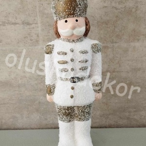 Diótörő katona, karácsonyi dekorációs kerámia figura, 2 féle, 18cm - kellékek & szerszámok - dekorációs kellékek - egyéb kellékek - Meska.hu