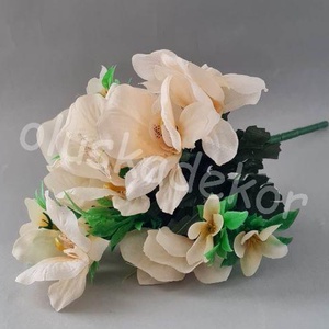 Orchidea selyem virágcsokor, művirág, dekorációs alapanyag, 27cm, Kellékek & szerszámok, Dekorációs kellékek, Egyéb kellékek, Mindenmás, MESKA