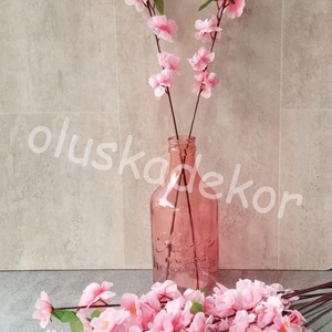 Barackág, cseresznyevirág, tavaszi, húsvéti selyem dekorációs műnövény, vessző, 58cm - kellékek & szerszámok - dekorációs kellékek - egyéb kellékek - Meska.hu