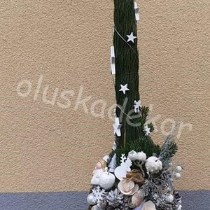 Grincsfa gazdagon díszítve világítással 100 - 110cm, Karácsony, Karácsonyi lakásdekoráció, Karácsonyfa, grincsfa, Virágkötés, MESKA