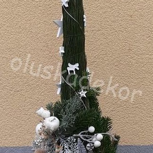 Grincsfa gazdagon díszítve világítással 100 - 110cm - karácsony - karácsonyi lakásdekoráció - karácsonyfa, grincsfa - Meska.hu