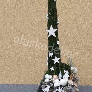 Grincsfa gazdagon díszítve világítással 100 - 110cm - karácsony - karácsonyi lakásdekoráció - karácsonyfa, grincsfa - Meska.hu