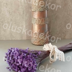 Glixia, natúr és színes, száraz dekorációs növény, nagy csokor, 650 - 750 szál - kellékek & szerszámok - dekorációs kellékek - egyéb kellékek - Meska.hu