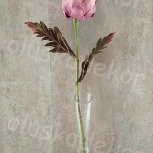 Protea, selyem szálas dekor növény, menta, rózsaszín, lila, 36cm - otthon & életmód - dekoráció - virágdísz és tartó - csokor & virágdísz - Meska.hu